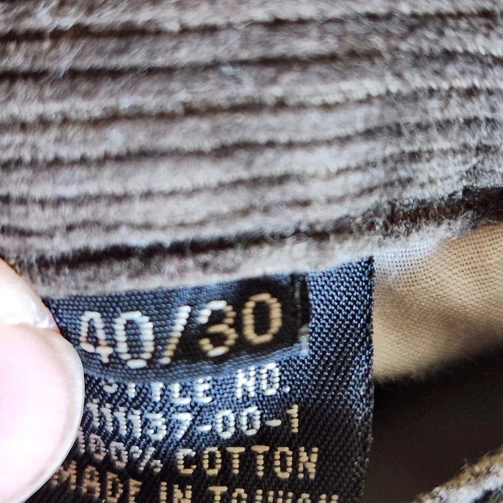 GAP Mens Relaxed Fit Corduroy Pants Straight‎ Leg Brown Size 40x30 Y2K
